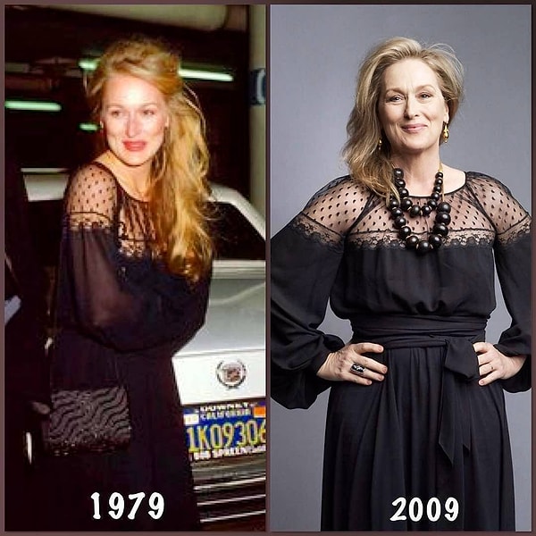 7. Мерил Стрип и её любовь к черным платьям.