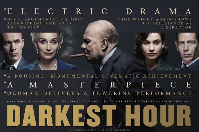 Bu yıl En İyi Film Oscar'ına aday olan Darkest Hour da testi geçemeyen filmler arasında.