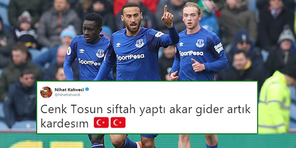 Tosun Paşa'nın İlk Gol Heyecanı! Everton'a Transfer Olan Cenk Tosun Premier Lig'de İlk Golünü Attı