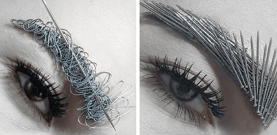 Об этот взгляд можно порезаться: «металлические брови» - опасный тренд, покоривший Instagram