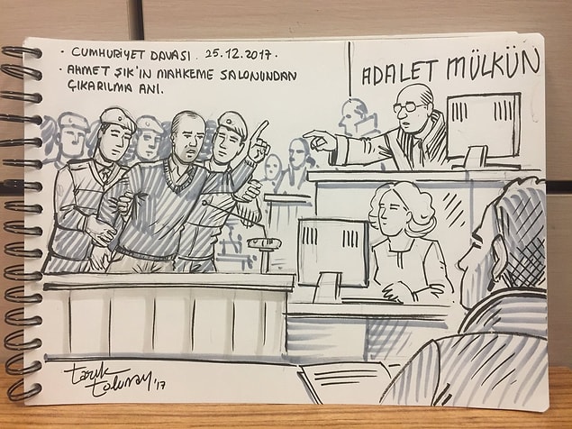 Bir önceki duruşmada hâkim, Ahmet Şık'ın savunmasını 'siyasi' bularak salondan çıkarılmasını istemişti.