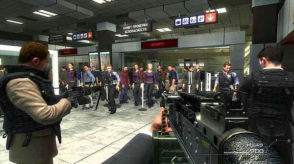 Call of Duty : Modern Warfare 2'deki terör saldırısı.