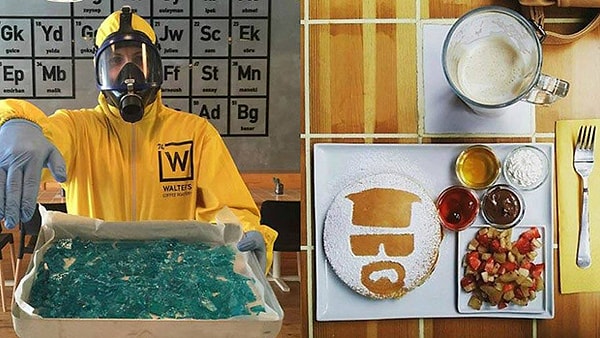 Örnekleri de vardı tabii. İstanbul Moda'da Breaking Bad dizisi konseptli Walter’s Coffee Roastery isimli bir kahve dükkanı bulunuyor.