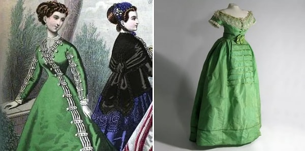 4. Производство красителя пошло на ура. В те времена газ уже заменил масляные светильники и свечи, и дамам нравилось, как их зеленые платья мерцают в свете ламп.