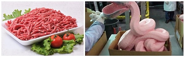 4. Фарш и колбаса с "розовой слизью"