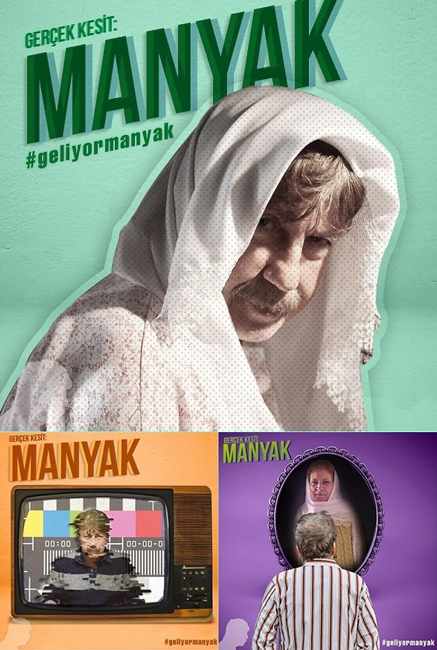 10. Onur Ünlü, Sarı Bıyık, Gerçek Kesit... "Manyak" filminin afişleri: