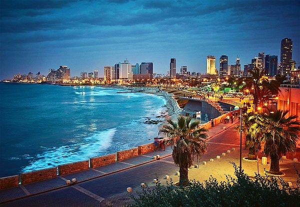 12. İsrail'in Akdeniz incisi ve başkenti, Tel Aviv.