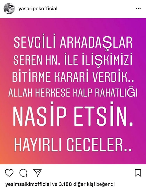 Düğün haberini beklediğimiz Seren Serengil ise yine aşkta mutluluğu yakalayamadı.