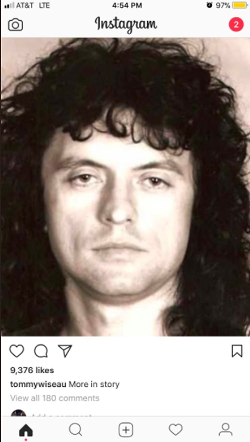 Tommy Wiseau'yu Instagram'da takip etmek çok iyi fikirmiş: