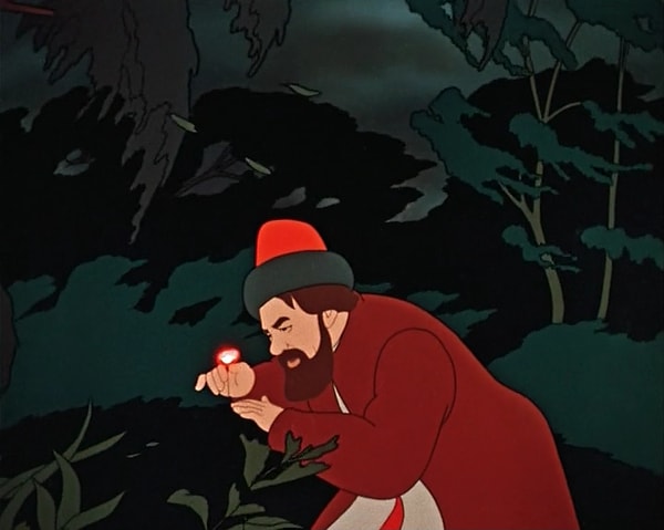 9. Какой аксессуар дало купцу чудовище, чтобы одна из его дочерей вернулась на остров?