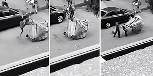 Hayatı Gibi Ağır Yükle Dolu Arabasını Yere Eğmekte Zorlanan Çocuğa Yardımcı Olan Güzel İnsan