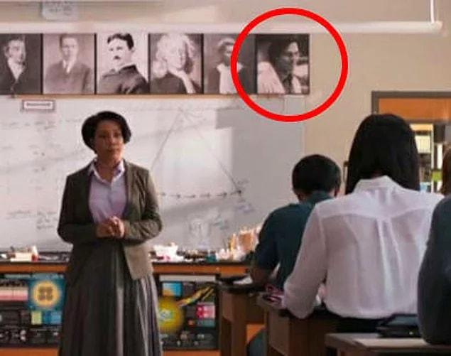 In Spider-Man: Homecoming, Bruce Banner is among the photographs of famous scientists hanging in Peter Parker's class.