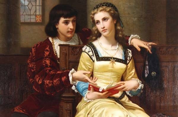 9. "Ромео, как мне жаль, что ты Ромео! Отринь отца да имя измени, А если нет, меня женою сделай, Чтоб Капулетти больше мне не быть"