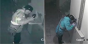 Mide Bulandıran Görüntü! Sipariş Edilen Pizzaya Tükürürken Selfie Çeken Kurye Güvenlik Kamerasında