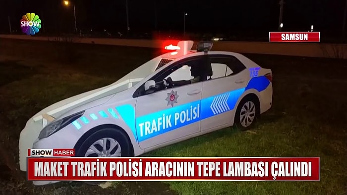 Maket Trafik Polisi Aracının Tepe Lambasını Çalan Yurdum İnsanı