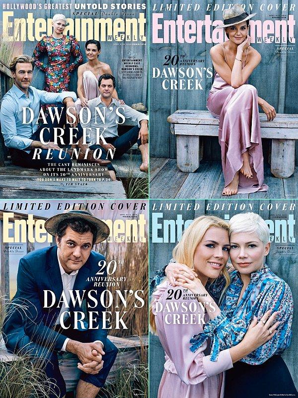 6. Efsane dizilerden Dawson's Creek'in üstünden koca bir 20 yıl geçti. Oyuncular 20. yıla özel olarak Entertainment Weekly'nin kapağında yer aldı.