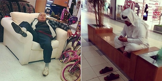 "Милый я быстро..." или покорные мужья в ожидании своих жён, пока те делают покупки