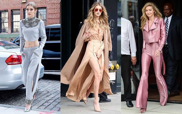 Kendall gibi Gigi Hadid de monokrom stili en çok uygulayanlardan. Birbirinden güzel ve farklı renklerin tonlarıyla derinleştirdiği stiliyle göz kamaştırıyor her zaman.