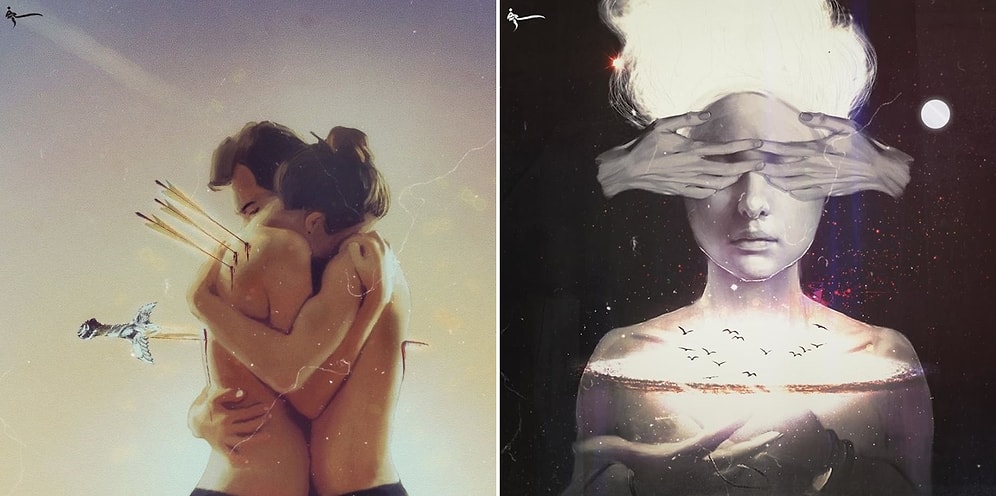 Herkesin İçinde Bir Işık Var! İçindeki Karanlığı Çizim Yaparak Aydınlatan Gencin İlham Veren Eserleri