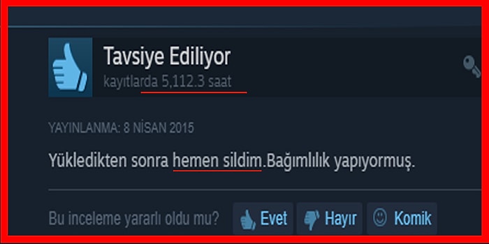 Türk Kullanıcıları Tarafından Yazılmış Birbirinden İlginç 20 Steam Yorumu