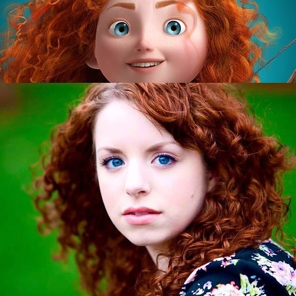 7. А вот и человеческая версия Мериды!