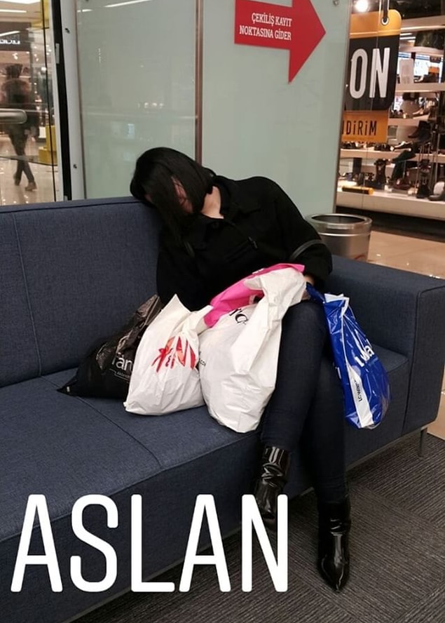 6. Alışveriş yorgunu,