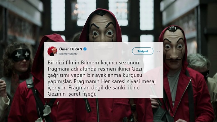 Gazeteci Ömer Turan, La Casa De Papel'deki 'Büyük Oyunu' Gördü: 'İkinci Gezi'nin İşaret Fişeği'