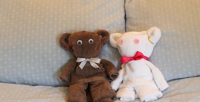 Siz de Havlularınızı Misafirleriniz İçin Minnoş Ayılara Dönüştürebilirsiniz!