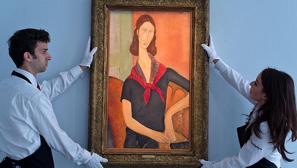 Sefalet içinde yaşamak zorunda kalan Modigliani'nin yaptığı Jeanne'in tablosuna ise bugünlerde 40 milyon dolar paha biçiliyor.