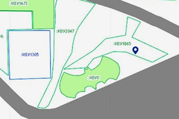 3. Участок в виде знака Бэтмена