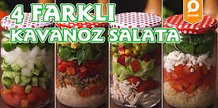 Her An Yanınızda Olacak Lezzet: 4 Farklı Kavanoz Salata Nasıl Yapılır?