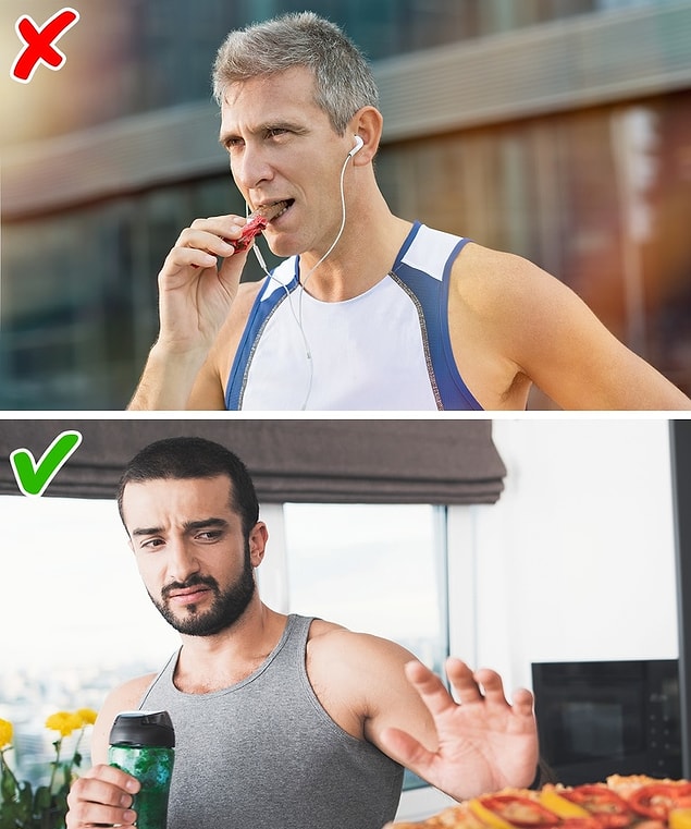 6. Zorlayıcı sporlar yemek istemenize neden olur.