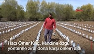 Yozgatlı Çiftçinin Kendine Özgü Sera Yöntemi: Su Bidonlarından Düşük Maliyetli Sera Etkisi