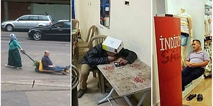 Yorgunluğu ve Hayattan Nasıl da Bezdikleri Adeta Duruşlarından Okunan 16 Kişi
