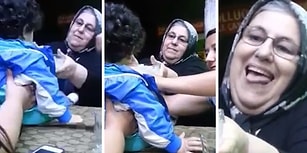 Çocuğa Mama Yedirirken Olaya Kendini Fazla Dahil Eden Teyze