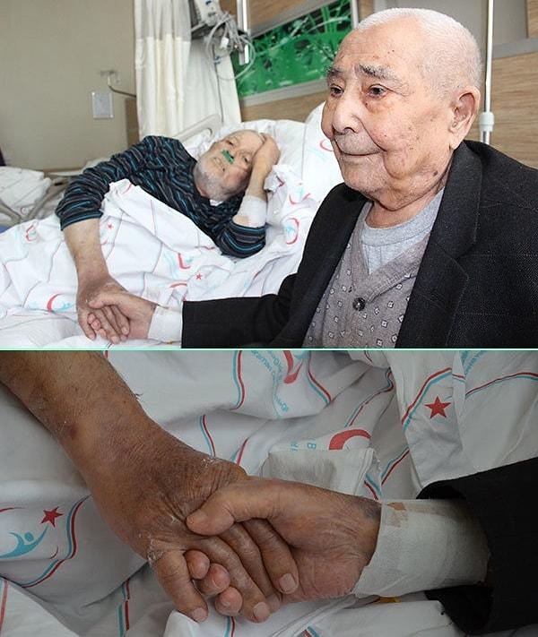9. Çanakkale’de 72 yıl önce askerlik yaparken aynı koğuşta kalan 91 yaşındaki Ali Sert ve Tahir Tanış, Karaman’da aynı hastane odasında tedavi olurken denk geldiler.