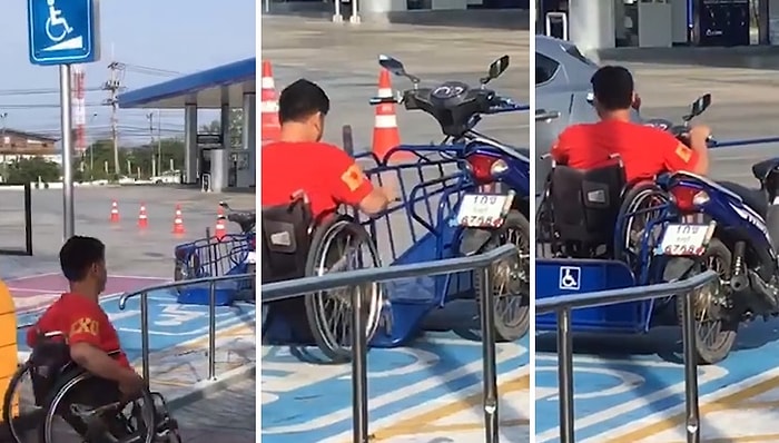 Motosikleti Tekerlekli Sandalyesi İçin Modifiye Eden Adamın Muhteşem Tasarımı