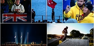 103 Yıllık Gelenek! 19 Fotoğraf ile Yüzlerce Kişinin Katıldığı Anzak Koyu'ndaki 'Şafak Ayini'