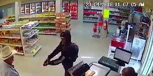 Markete Giren Soyguncuyu, Gözlüğünü Sakince Çıkardıktan Sonra Etkisiz Hale Getiren Kovboy Şapkalı Adam
