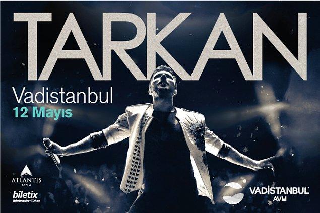 Büyük gün geldi! Hayranlarına unutulmaz bir konser deneyimi yaşatmak için; Türk pop müziğinin Mega starı Tarkan 12 Mayıs’ta Vadistanbul’da!