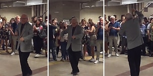 Taksim Metrosunda Yaptığı Dans ile Dünyayı 1 Dakikalığına Güzelleştiren Amca