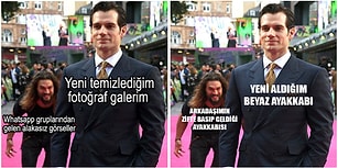 Henry Cavill'in Arkasına Sinsice Yaklaşan Jason Momoa'nın Fotoğrafına Yapılmış 15 Komik Paylaşım