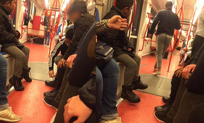 Dünya Böyle İnsanlarla Güzel! Tramvayda Ayakkabılarını Çıkartıp Bir Çocuğa Veren Genç Adam
