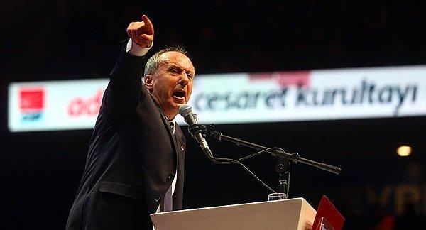 İnce parti kongresinde iki kez Kılıçdaroğlu'na karşı aday oldu ancak ikisinde de kazanamadı.