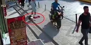 Motorla Tek Teker Üzerinde Giderek Şov Yapmak İsterken 5 Kişiyi Yaralayan Maganda