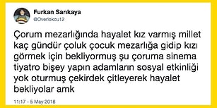 Çorum'daki Mezarlıkta Ağlayan Kızı Mizahıyla Diline Dolayan 20 Kişi