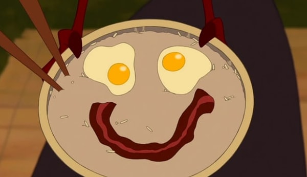 5. Из какого мультика эта милая каша? Подсказка: эту кашу ел до своей тренировки будущий солдат.