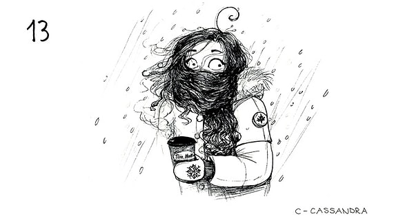 Вот что происходит, когда вы выходите на улице в ветреную погоду, забыв сделать хвостик