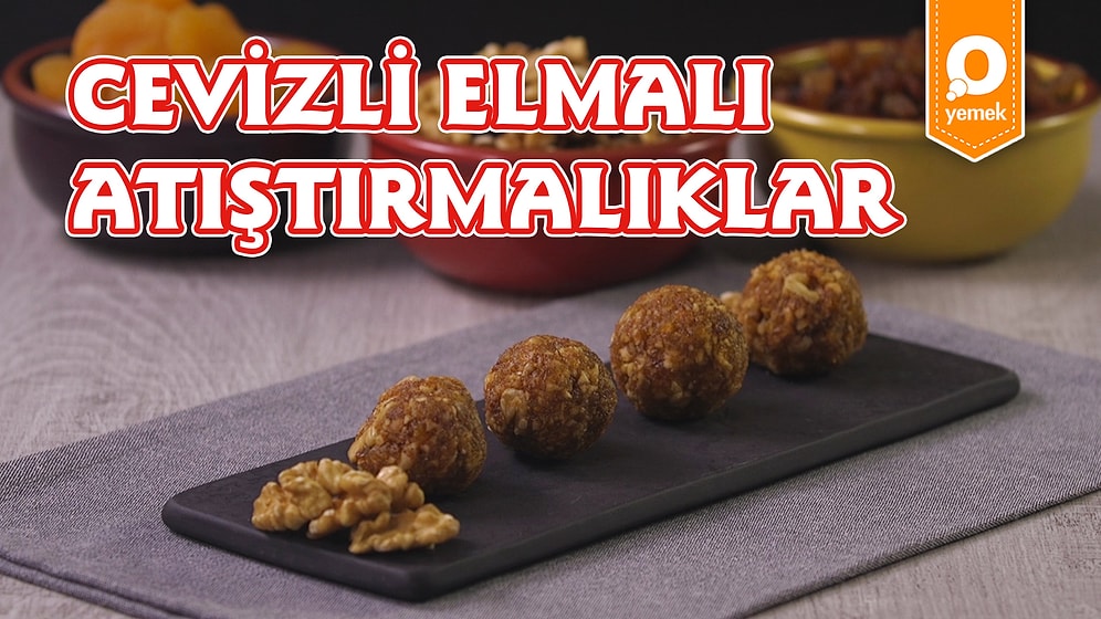 Elmalı Pastanın Sağlıklı Hali: Cevizli Elmalı Atıştırmalık Topları Nasıl Yapılır?