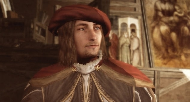 İlgi çekici bir tarihi karakter olması popüler kültürle arasını epey iyi tuttu. Assassin's Creed isimli oyunun karakterlerinden biri olarak karşımızdaydı.